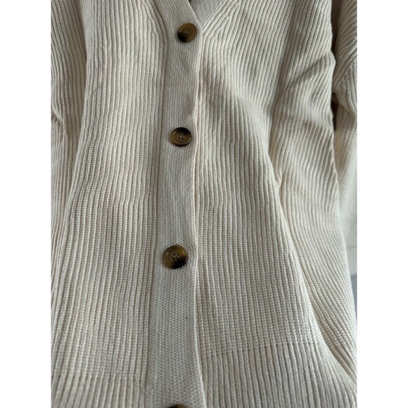 Womens Oversized Cardigan Sweater Fall Outfit Cloth Fashion V neck Small Apricot - Picture 7 of 16